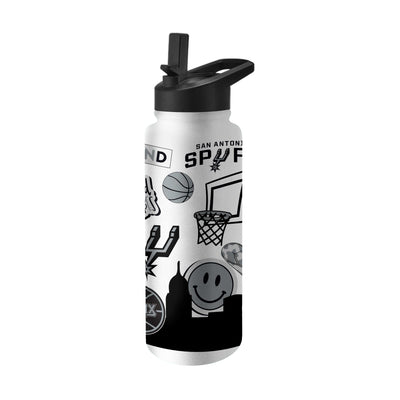 San Antonio Spurs 34oz Native Quencher Bottle - Logo Brands