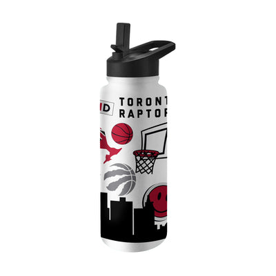 Toronto Raptors 34oz Native Quencher Bottle - Logo Brands