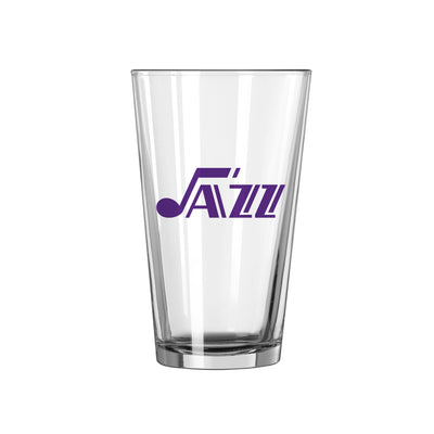 Utah Jazz 50th Anniversary 16oz Pint Glass - Logo Brands