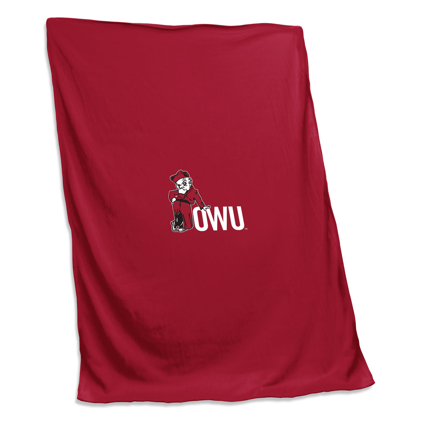 Ohio Wesleyan Screened Sweatshirt Blanket - Logo Brands