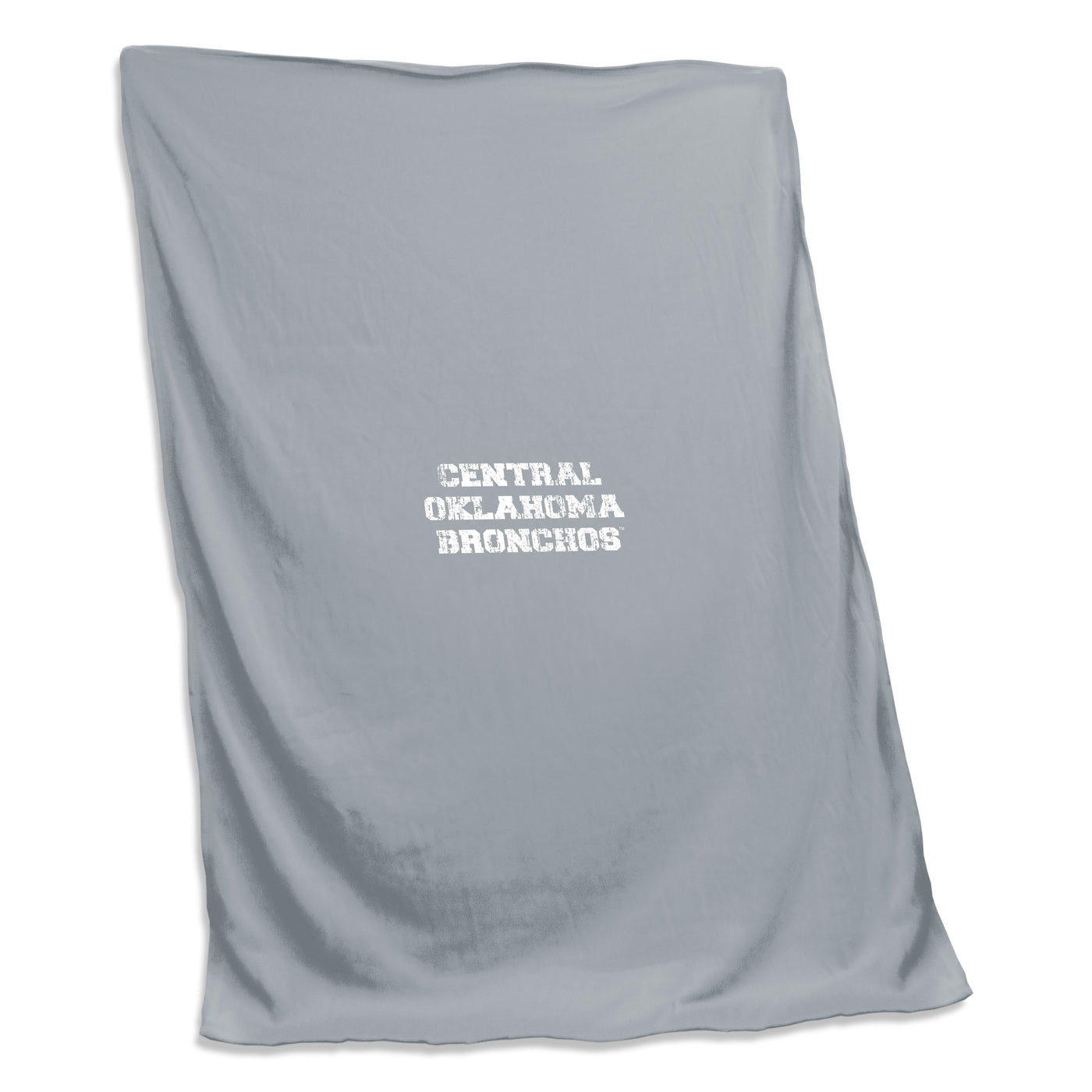 Central Oklahoma Gray Sweatshirt Blanket (Screened) - Logo Brands