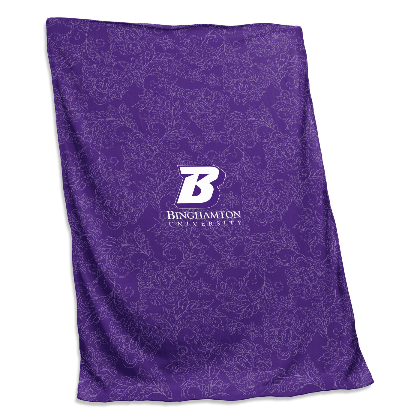 Binghampton Purple Paisley Sweatshirt Blanket (Screened)