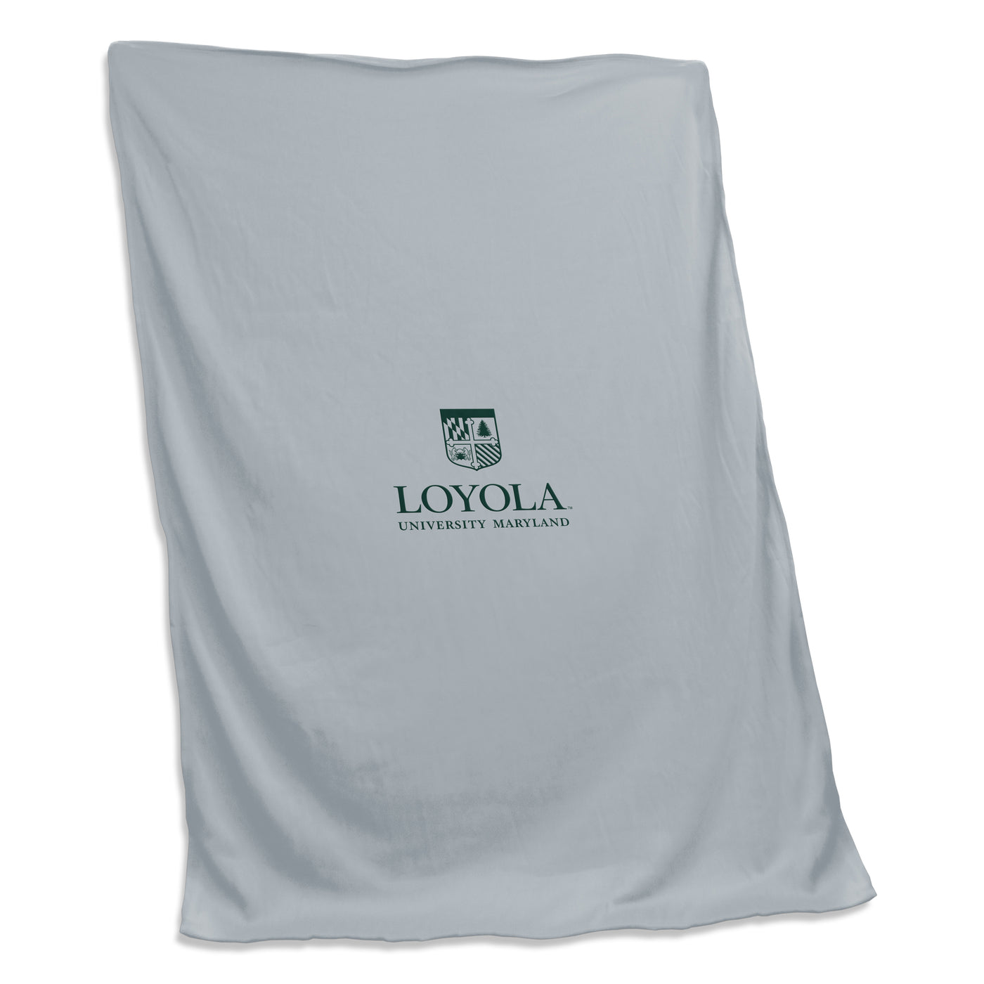 Loyola Maryland Gray Screened Sweatshirt Blanket - Logo Brands