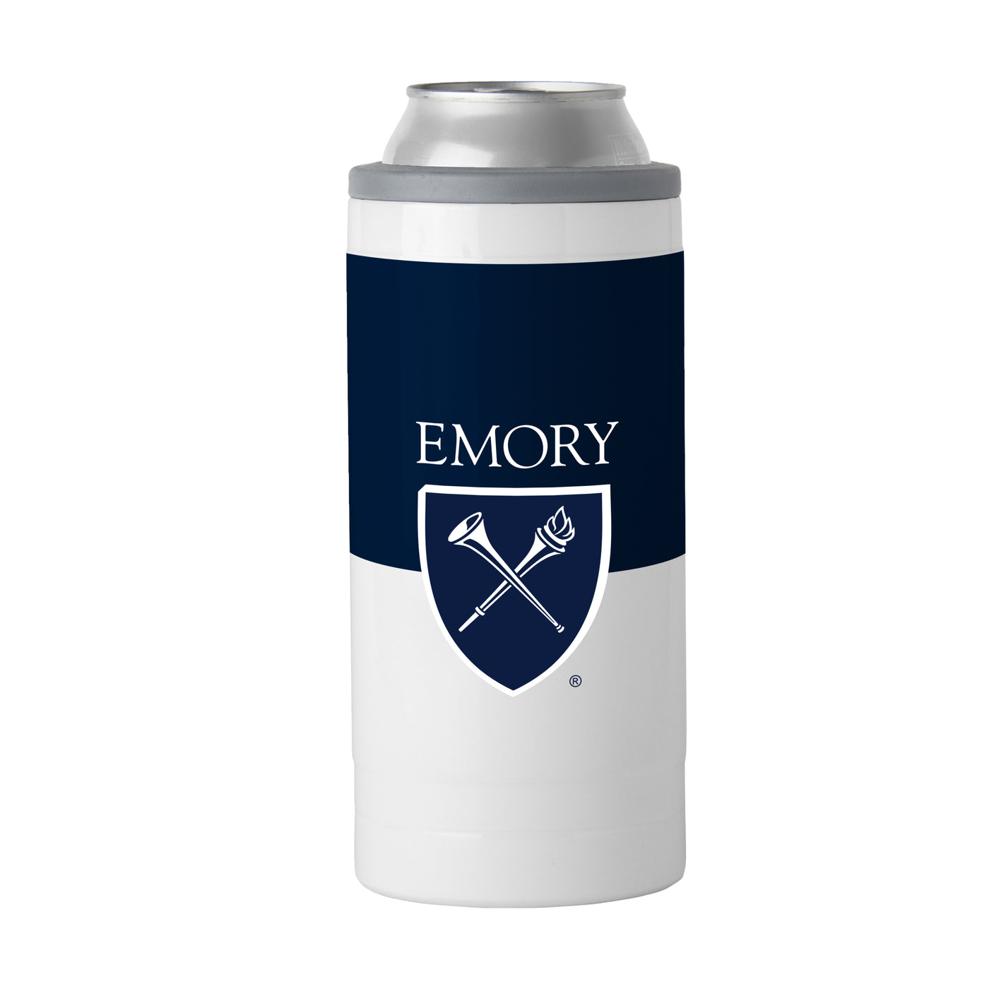 Emory University 12oz Colorblock Slim Can Coolie - Logo Brands