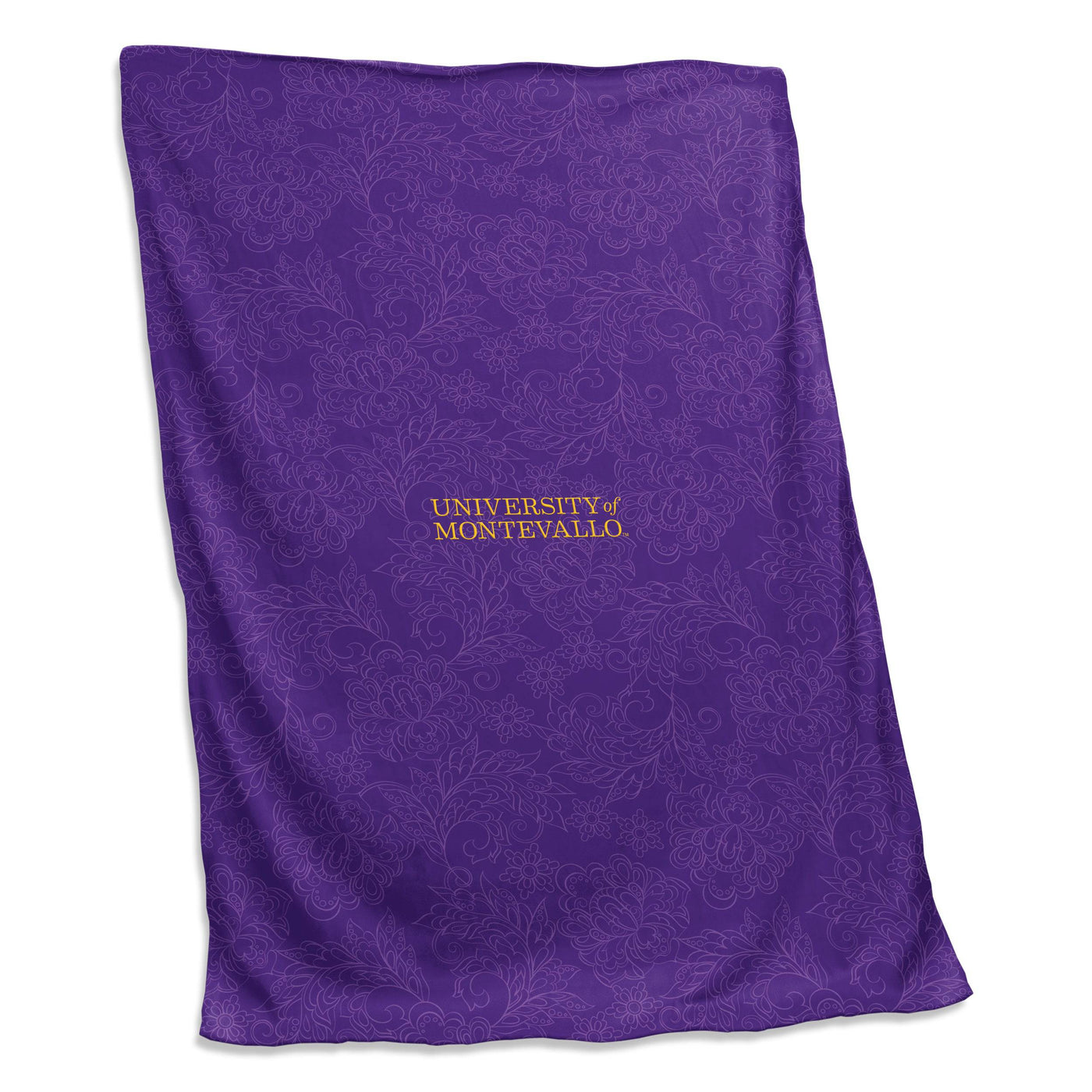 Montevallo Purple Paisley Screened Sweatshirt Blanket - Logo Brands