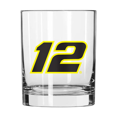 Ryan Blaney 14oz Logo Rocks Glass - Logo Brands