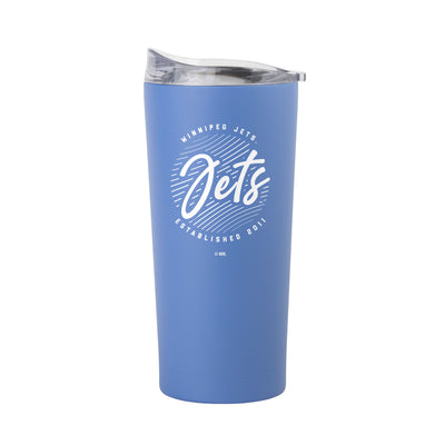 Winnipeg Jets 20oz Retro Script Arctic Powder Coat Tumbler - Logo Brands