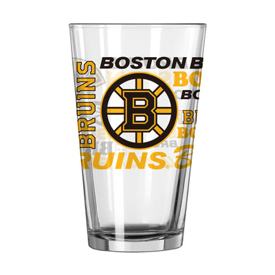 Boston Bruins 16oz Spirit Pint Glass - Logo Brands