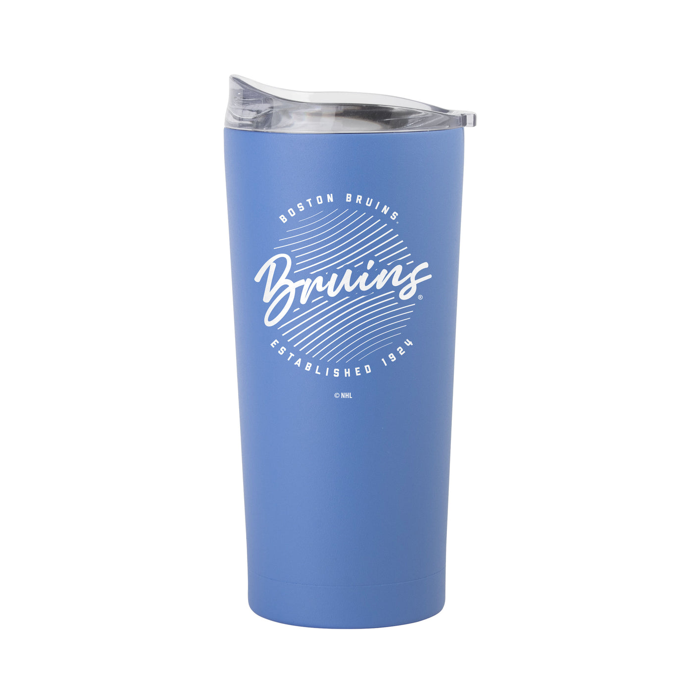 Boston Bruins 20oz Retro Script Arctic Powder Coat Tumbler - Logo Brands