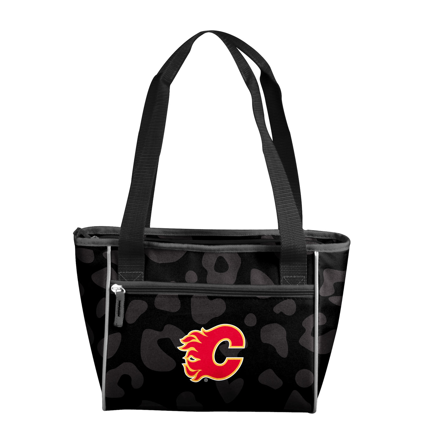 Calgary Flames Leopard Print 16 Can Cooler Tote