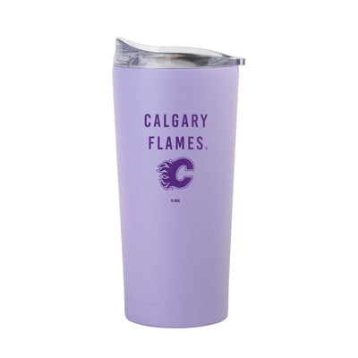 Calgary Flames 20oz Tonal Lavender Powder Coat Tumbler - Logo Brands