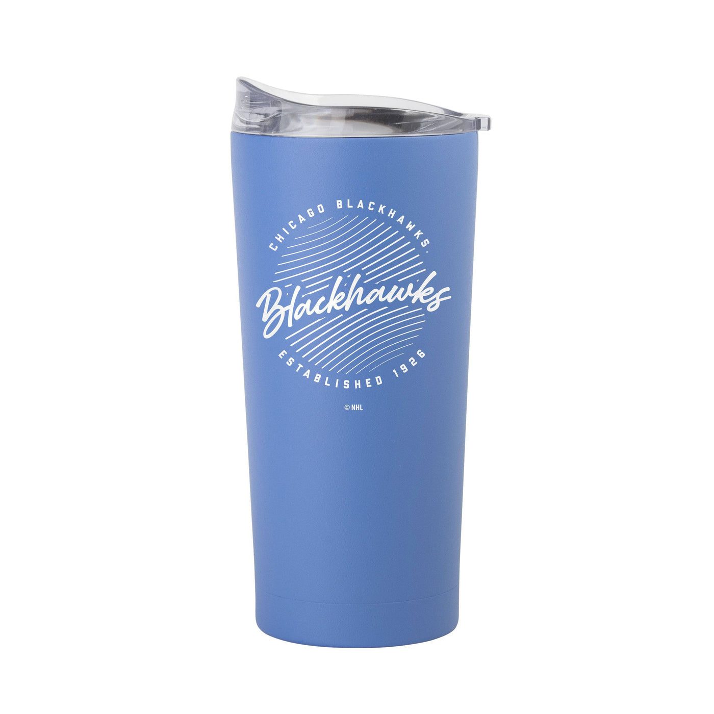 Chicago Blackhawks 20oz Retro Script Arctic Powder Coat Tumbler - Logo Brands