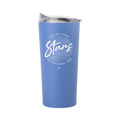 Dallas Stars 20oz Retro Script Arctic Powder Coat Tumbler - Logo Brands