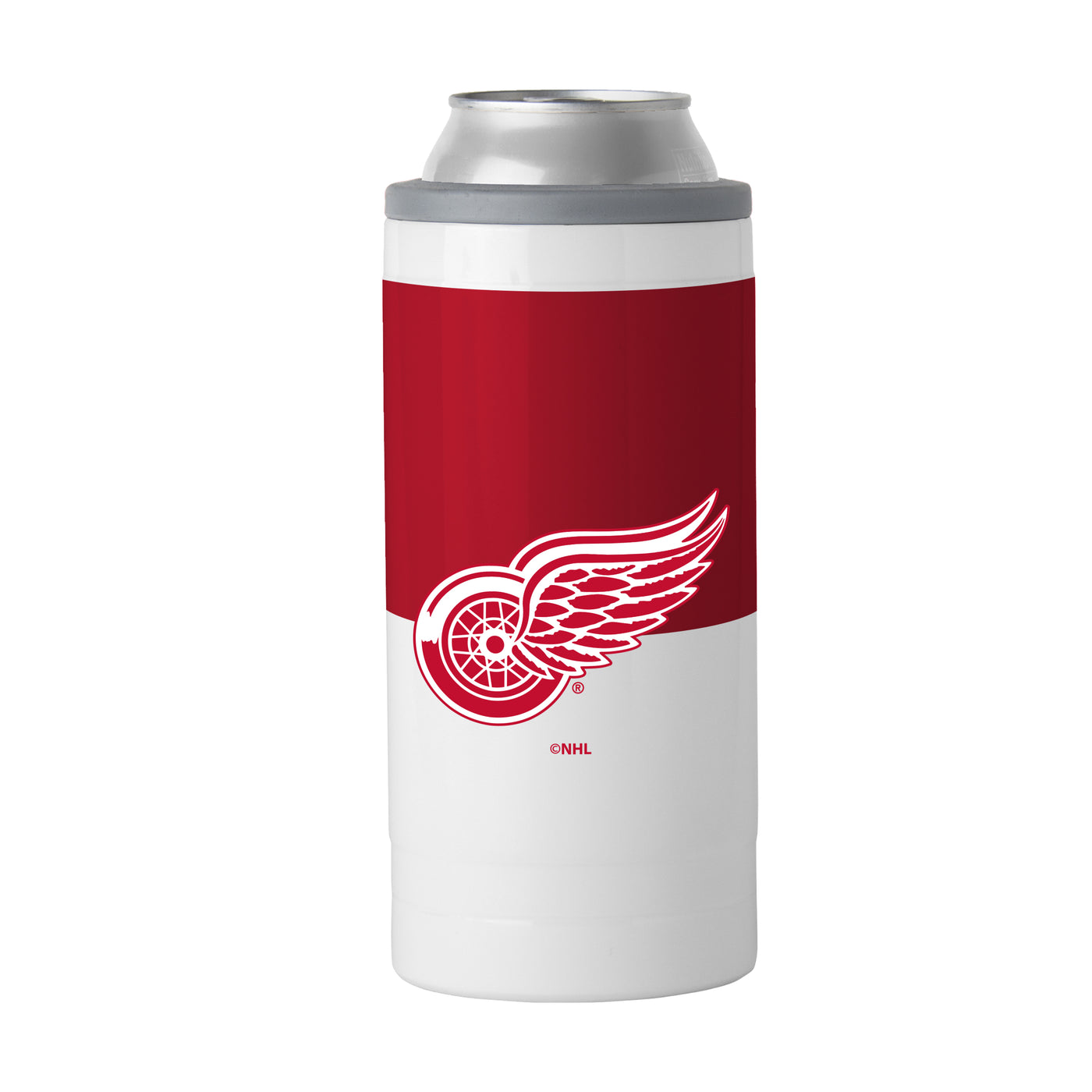 Detroit Red Wings 12oz Colorblock Slim Can Coolie