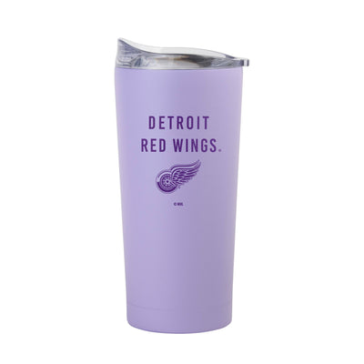 Detroit Red Wings 20oz Tonal Lavender Powder Coat Tumbler - Logo Brands