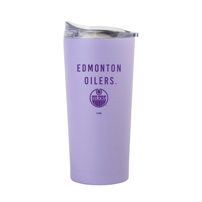 Edmonton Oilers 20oz Tonal Lavender Powder Coat Tumbler - Logo Brands