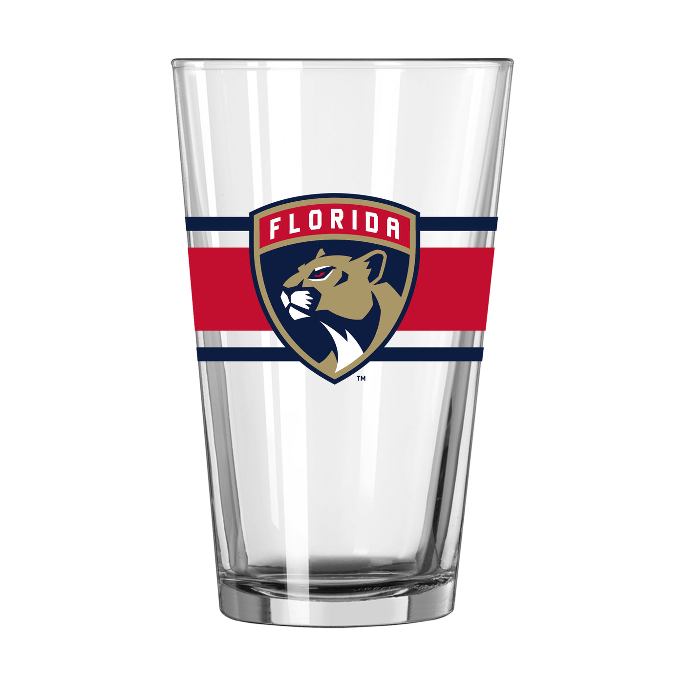 Florida Panthers 16oz Stripe Pint Glass
