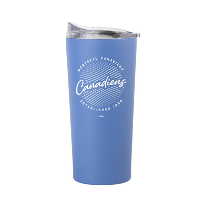 Montreal Canadiens 20oz Retro Script Arctic Powder Coat Tumbler - Logo Brands