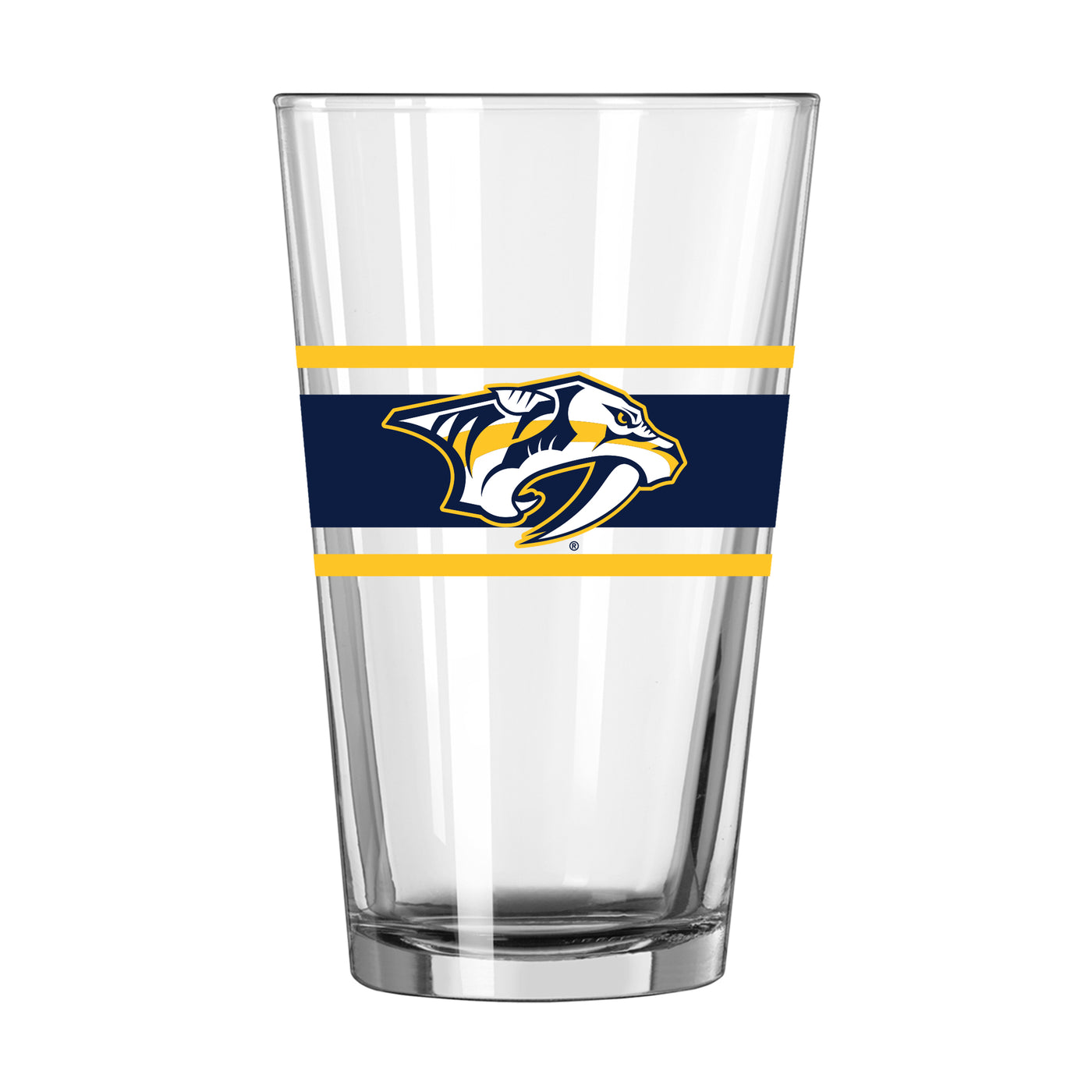 Nashville Predators 16oz Stripe Pint Glass