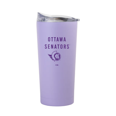 Ottawa Senators 20oz Tonal Lavender Powder Coat Tumbler - Logo Brands