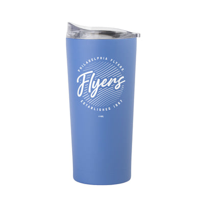 Philadelphia Flyers 20oz Retro Script Arctic Powder Coat Tumbler - Logo Brands