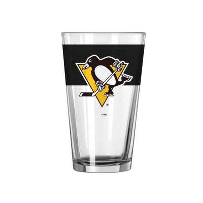 Pittsburgh Penguins 16oz Colorblock Pint Glass - Logo Brands