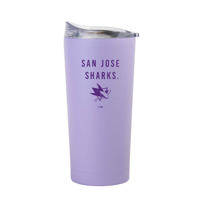 San Jose Sharks 20oz Tonal Lavender Powder Coat Tumbler - Logo Brands