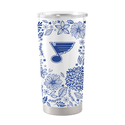 St Louis Blues 20oz Botanical Stainless Steel Tumbler - Logo Brands