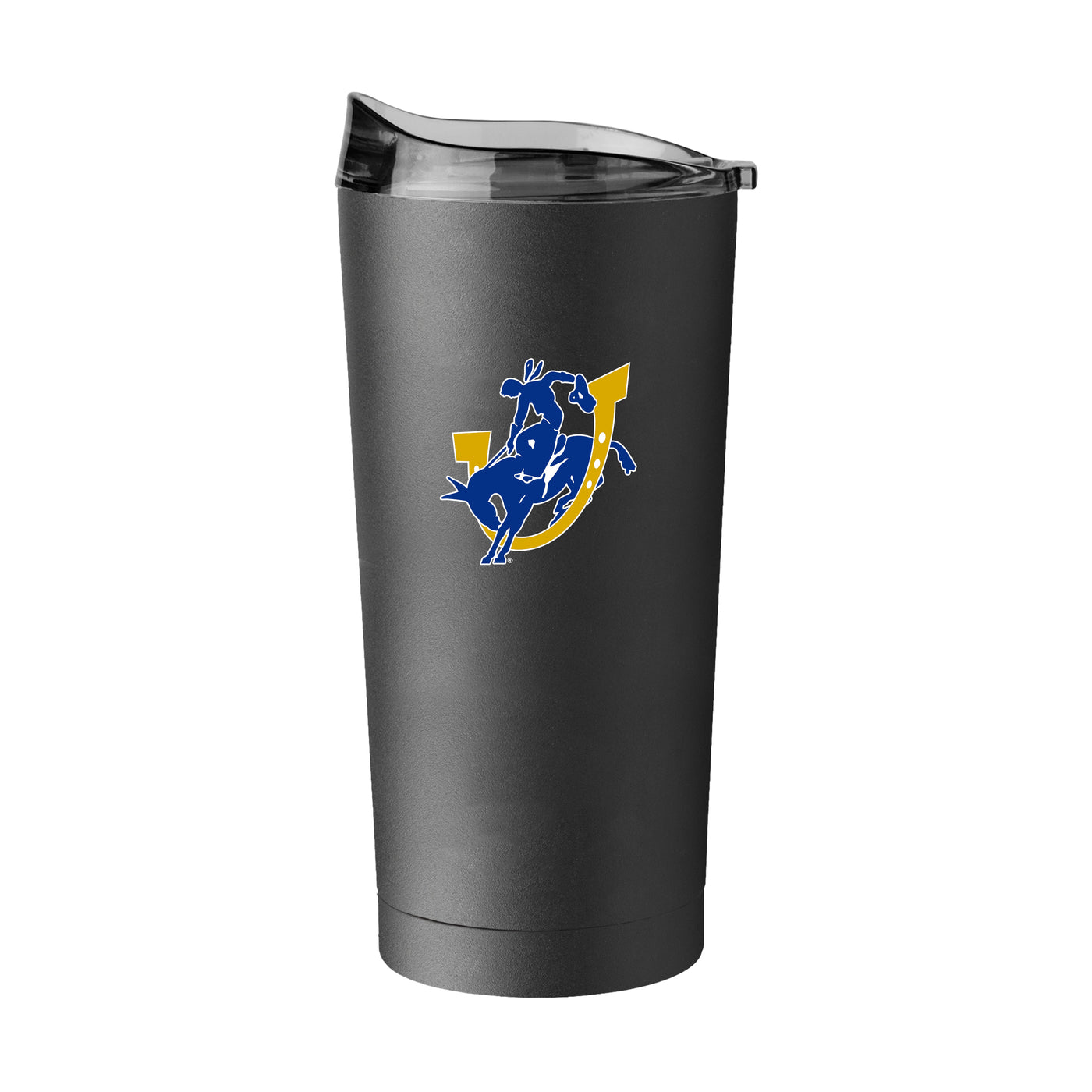 Southern Arkansas 20oz Color Logo Black Powder Coat Tumbler