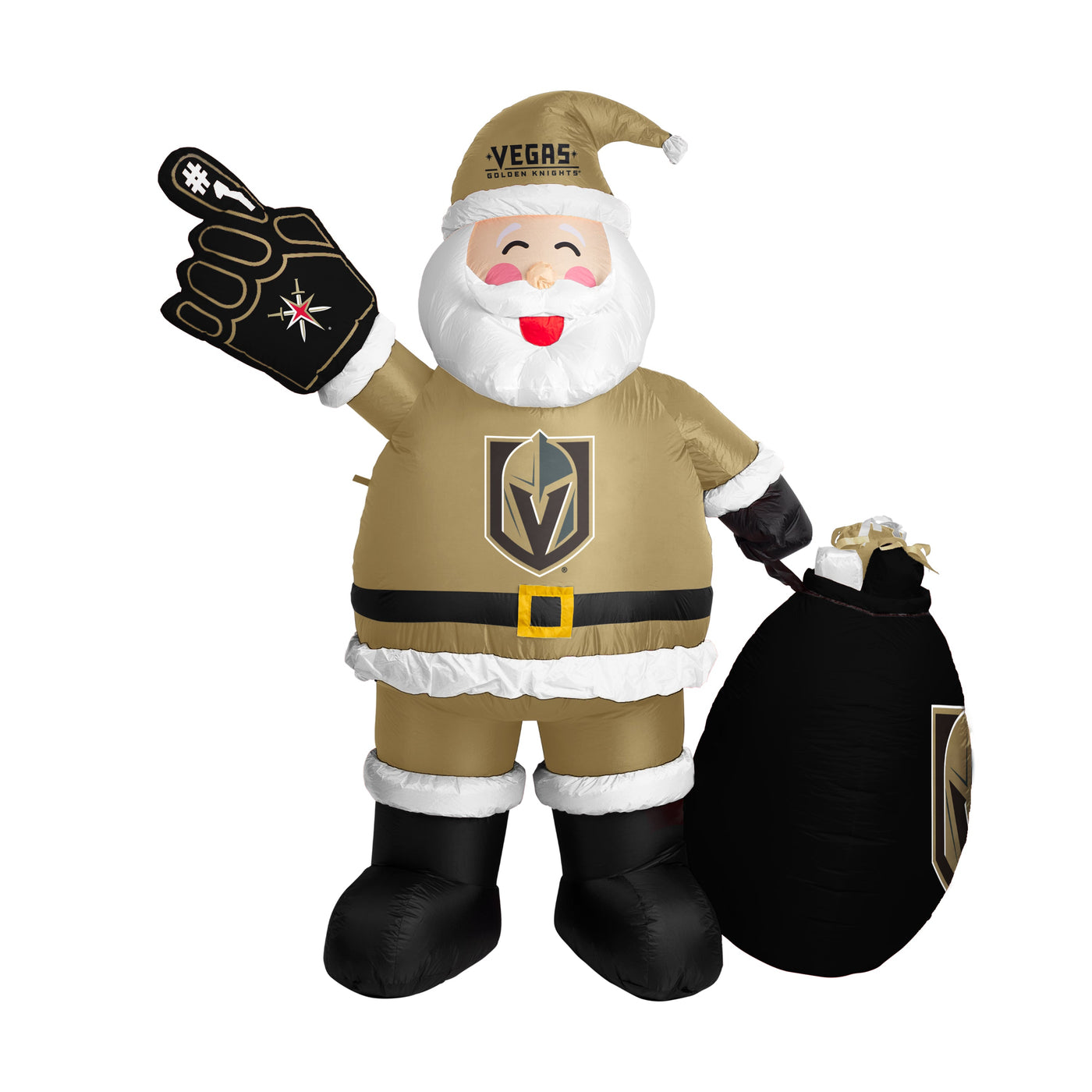 Vegas Golden Knights Santa Claus Yard Inflatable
