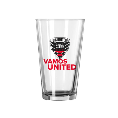 DC United 16oz Slogan Pint Glass - Logo Brands