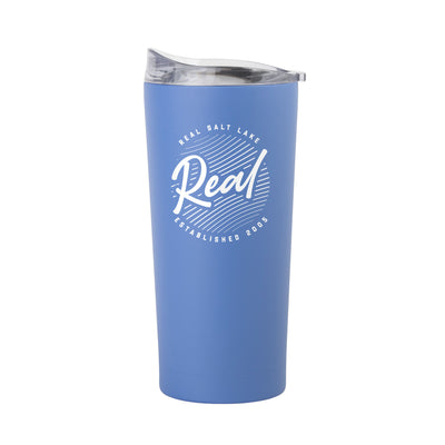 Real Salt Lake 20oz Retro Script Arctic Powder Coat Tumbler - Logo Brands