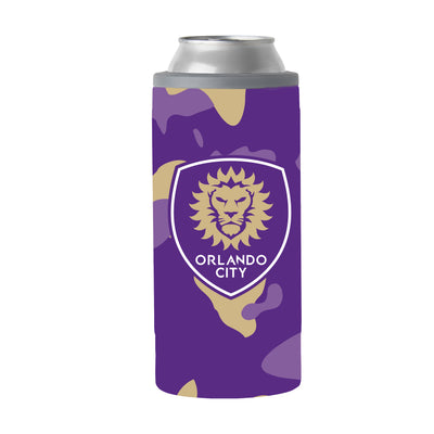 Orlando City 12oz Camo Slim Can Coolie - Logo Brands