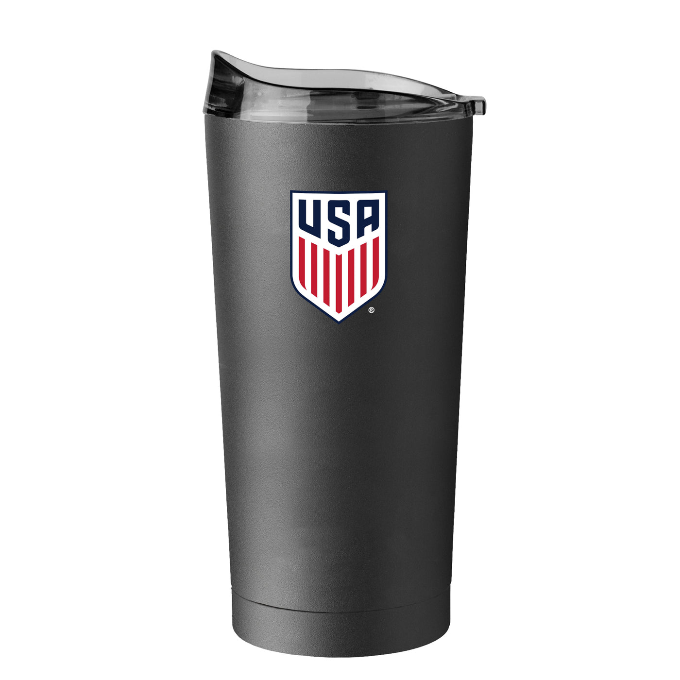 US Mens Soccer 20oz Swagger Black Powder Coat Tumbler - Logo Brands