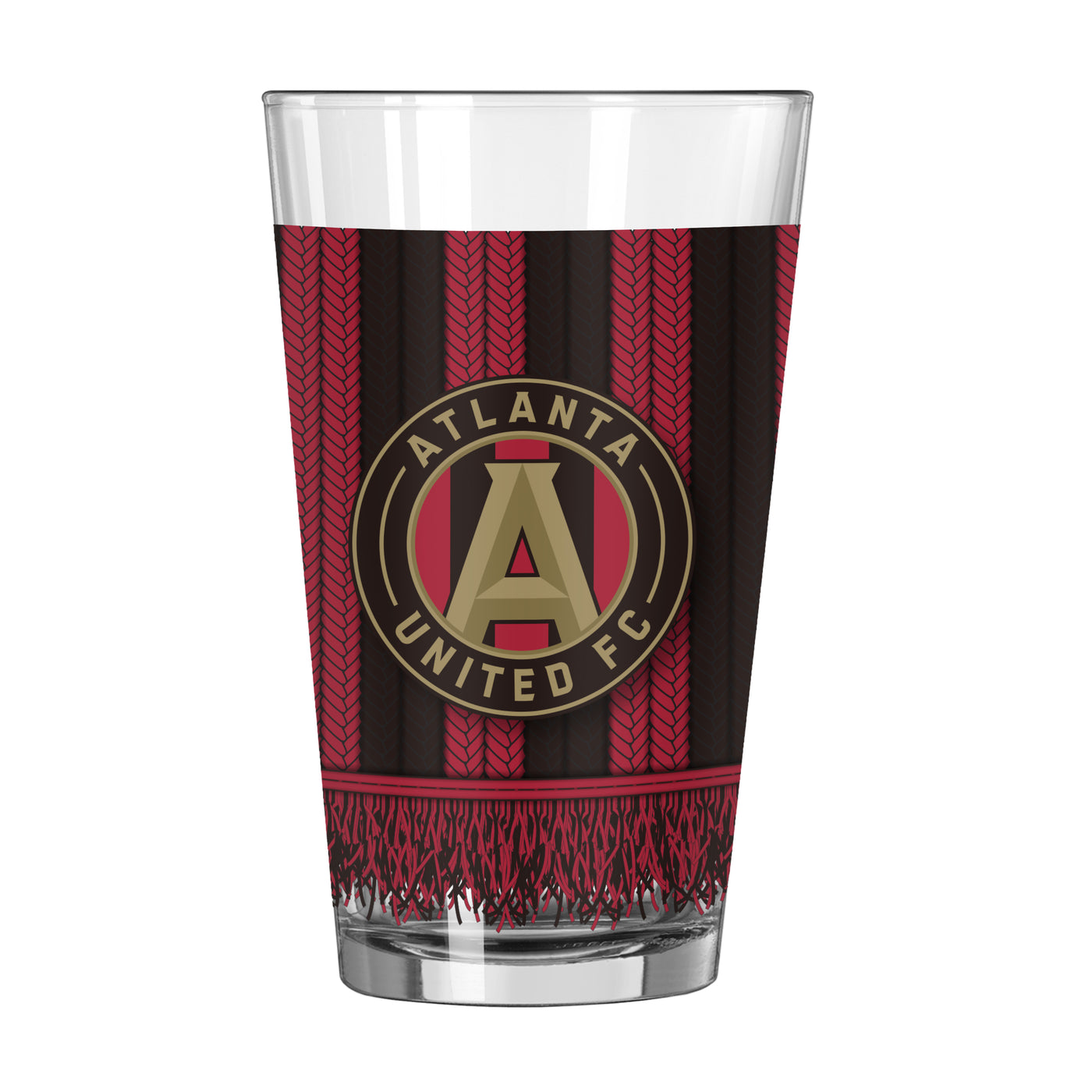 Atlanta United 16oz Scarf Pint Glass - Logo Brands