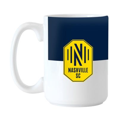 Nashville SC 15oz Colorblock Sublimated Mug - Logo Brands