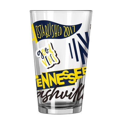 Nashville SC 16oz Native Pint Glass - Logo Brands