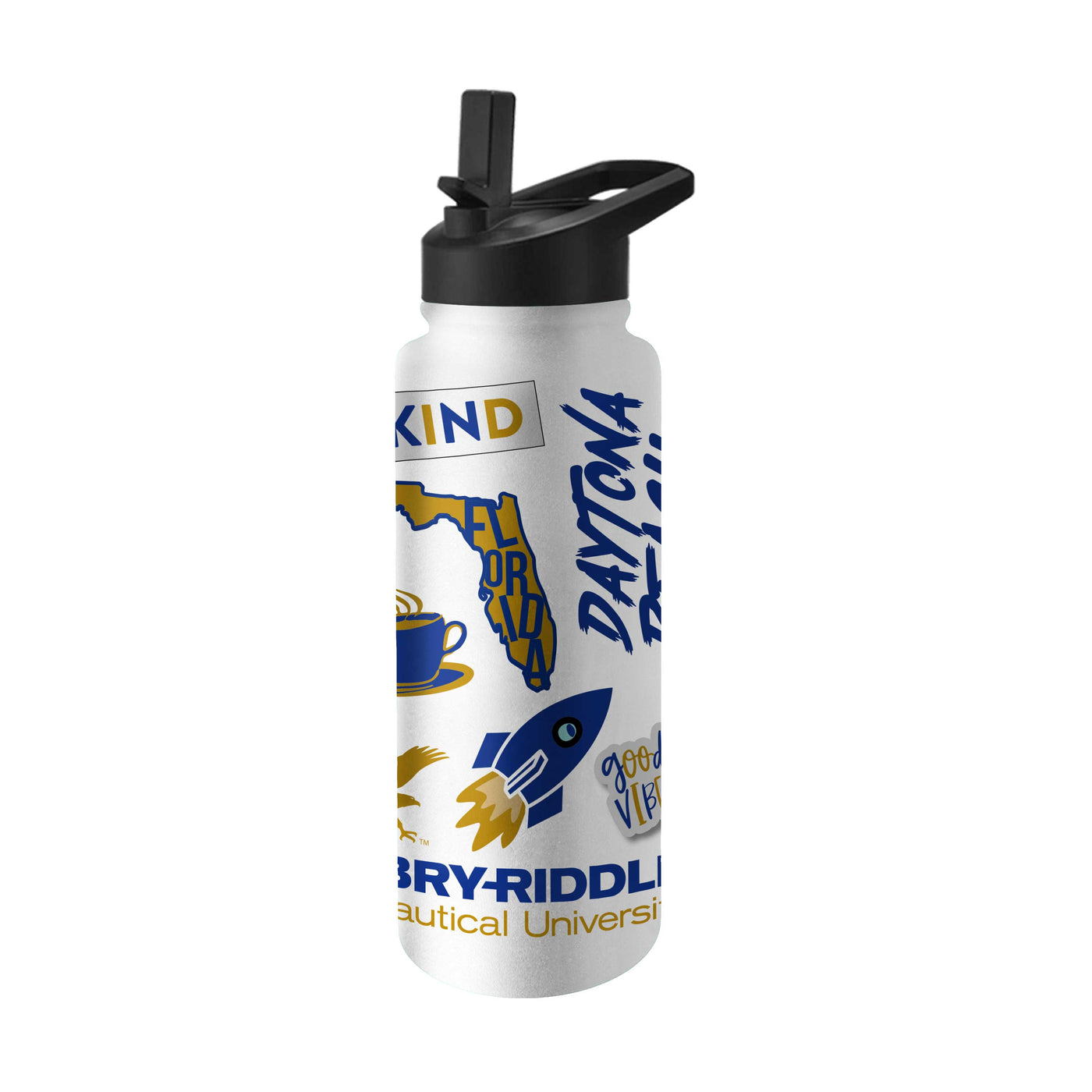 Embry-Riddle Aeronautical - Daytona 34oz Native Quencher Bottle - Logo Brands