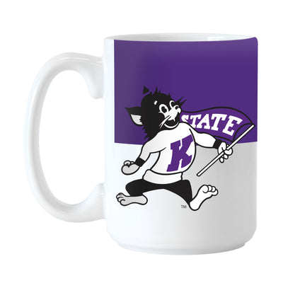 Kansas State Willie 15oz Colorblock Sublimated Mug - Logo Brands