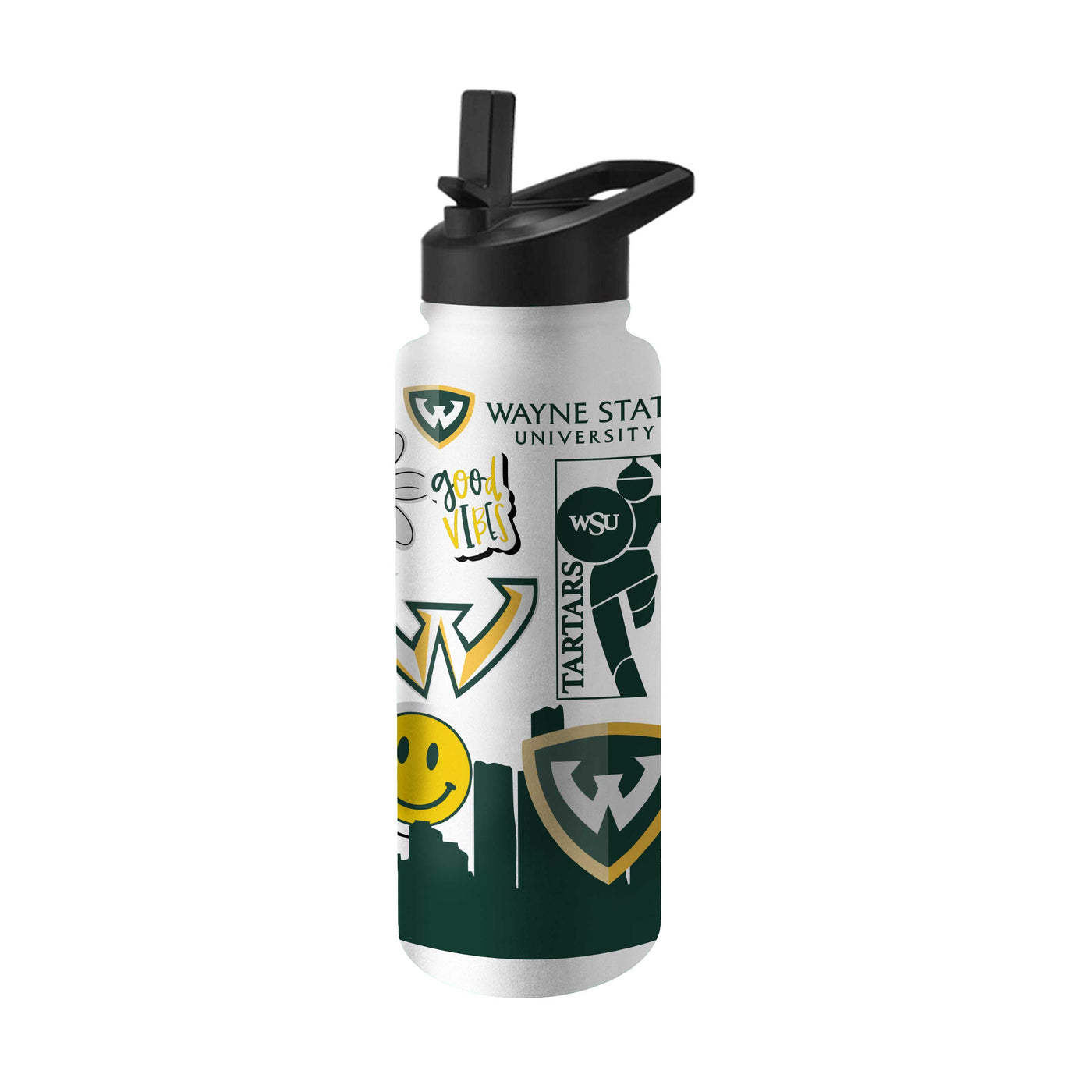 Wayne State 34oz Native Quencher Bottle