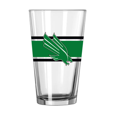 North Texas 16oz Stripe Pint Glass - Logo Brands