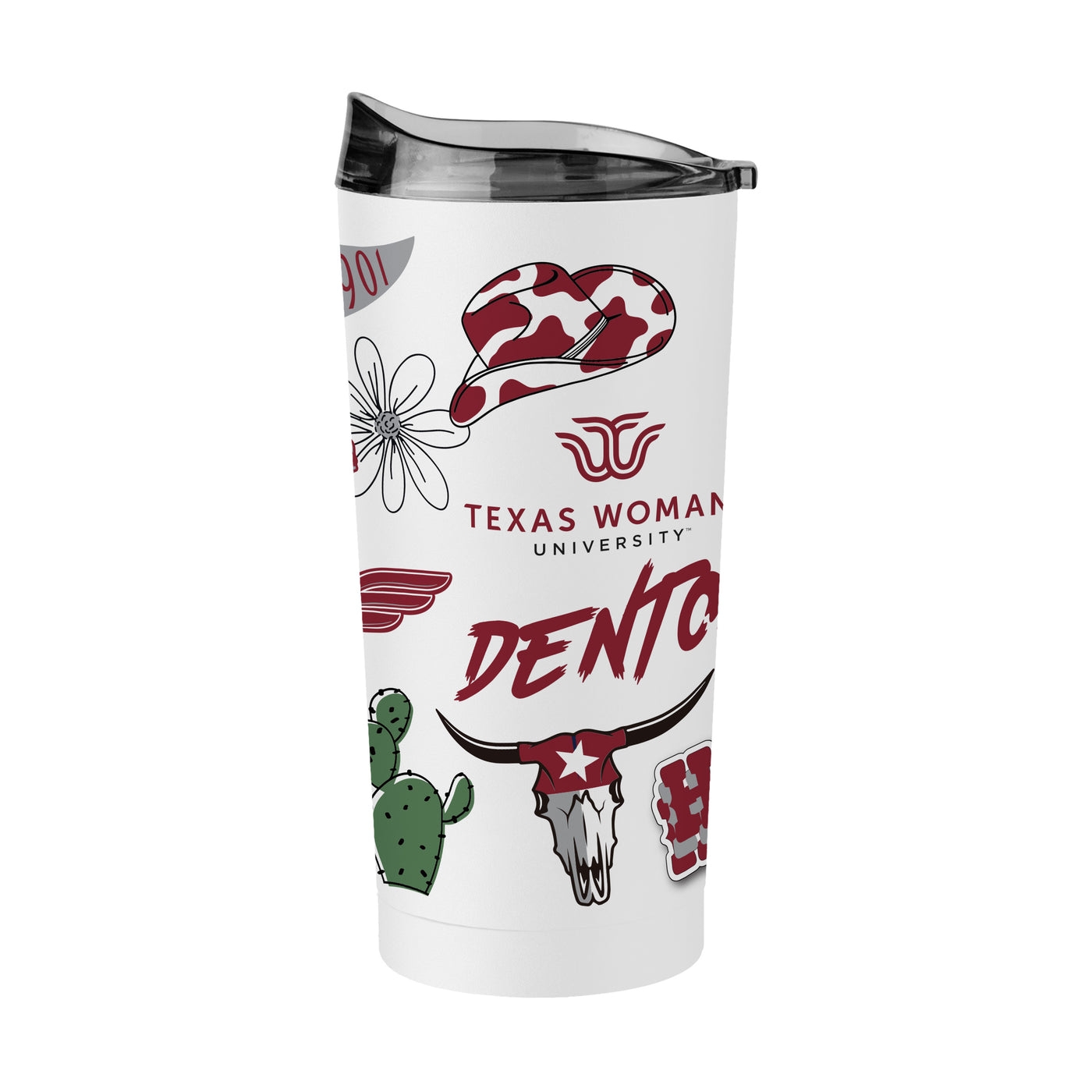 Texas Women's Univeristy 20oz Native Powder Coat Tumbler - Logo Brands