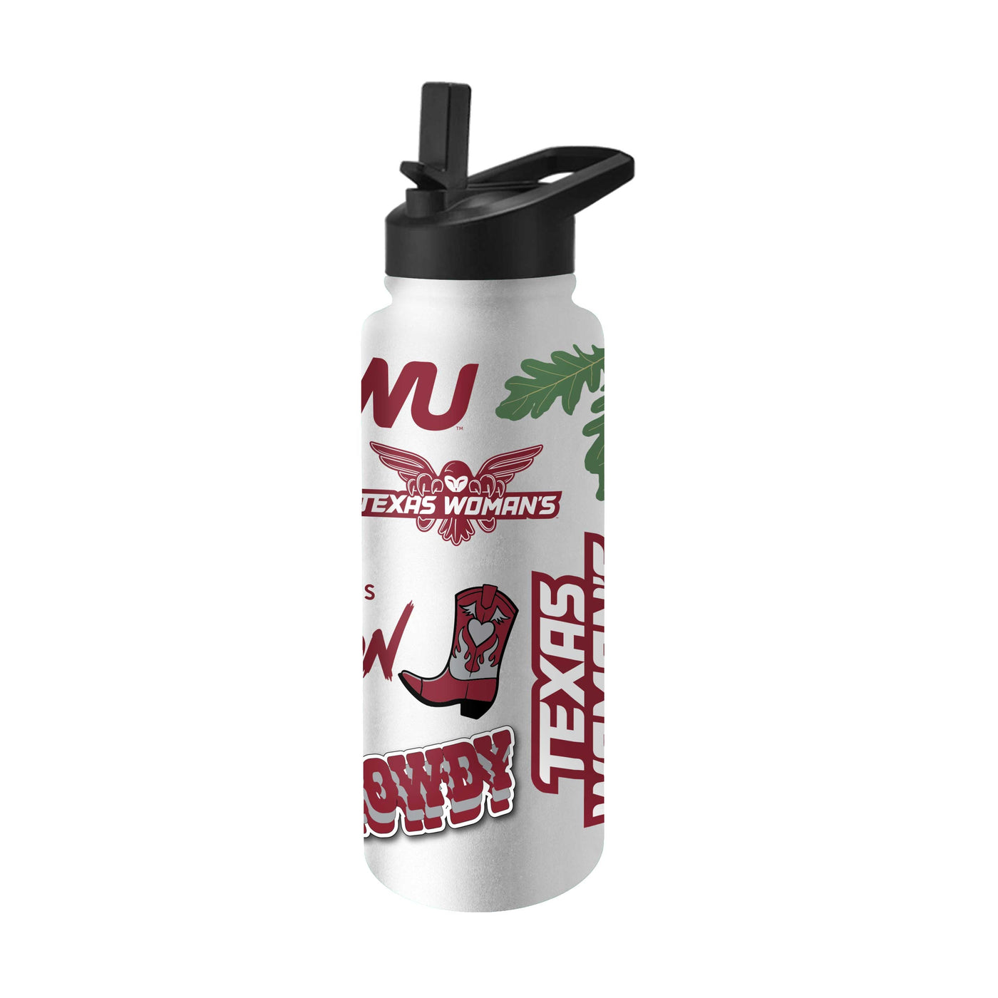 Texas Women's Univeristy 34oz Native Quencher Bottle - Logo Brands