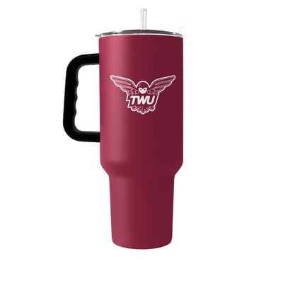 Texas Women's Univeristy 40oz Flipside Powder Coat Tumbler - Logo Brands