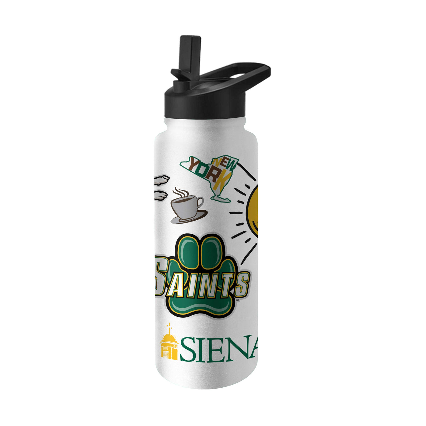 Siena College 34oz Native Quencher Bottle - Logo Brands