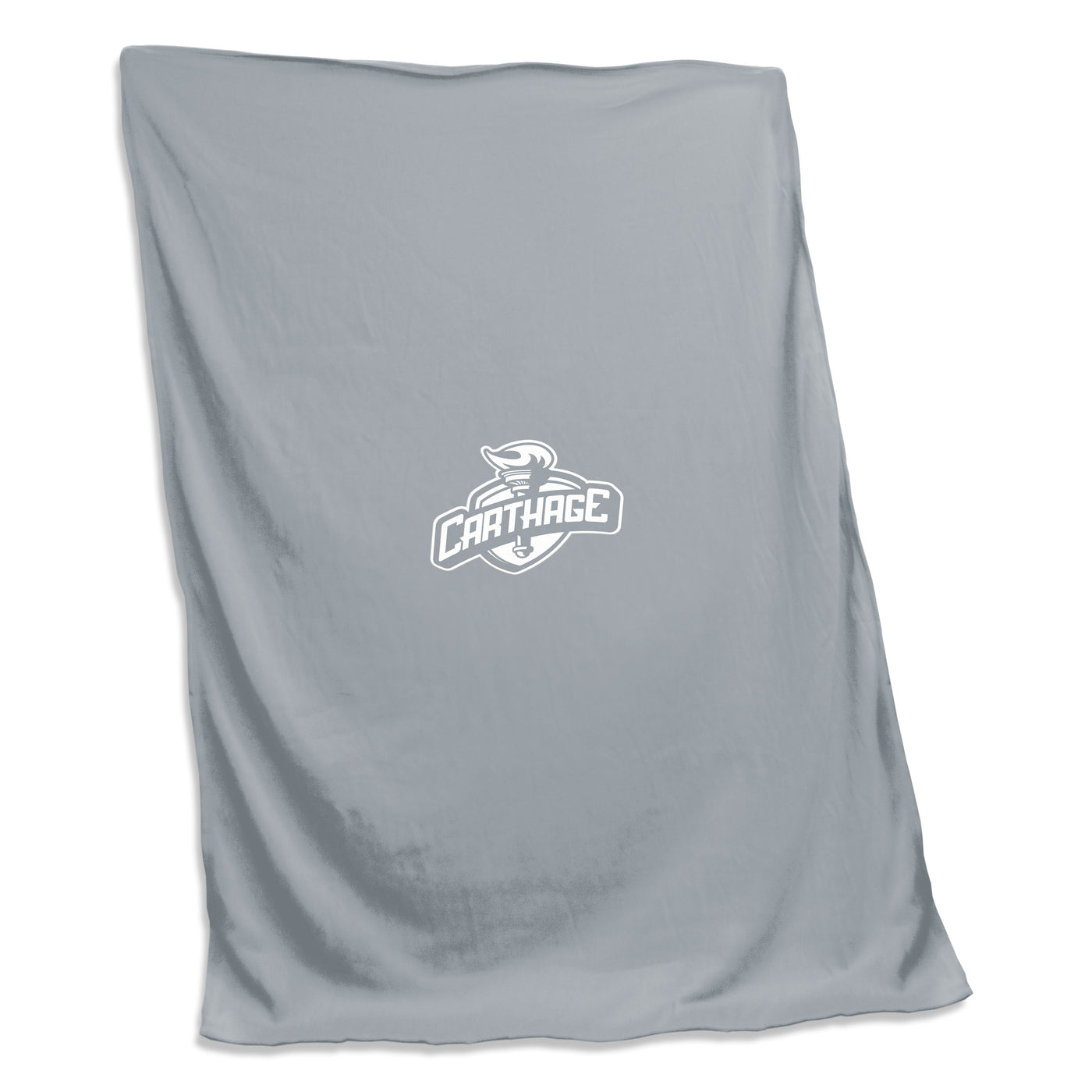 Carthage College Gray Sweatshirt Blanket (Screened)