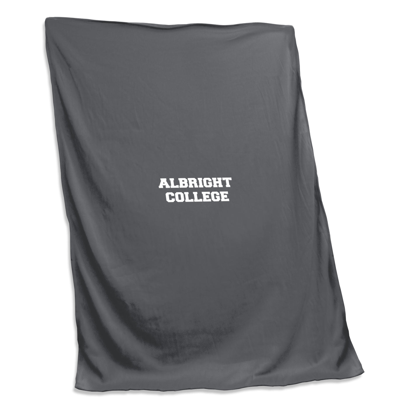 Albright College Charcoal Sweatshirt Blanket (Screened)