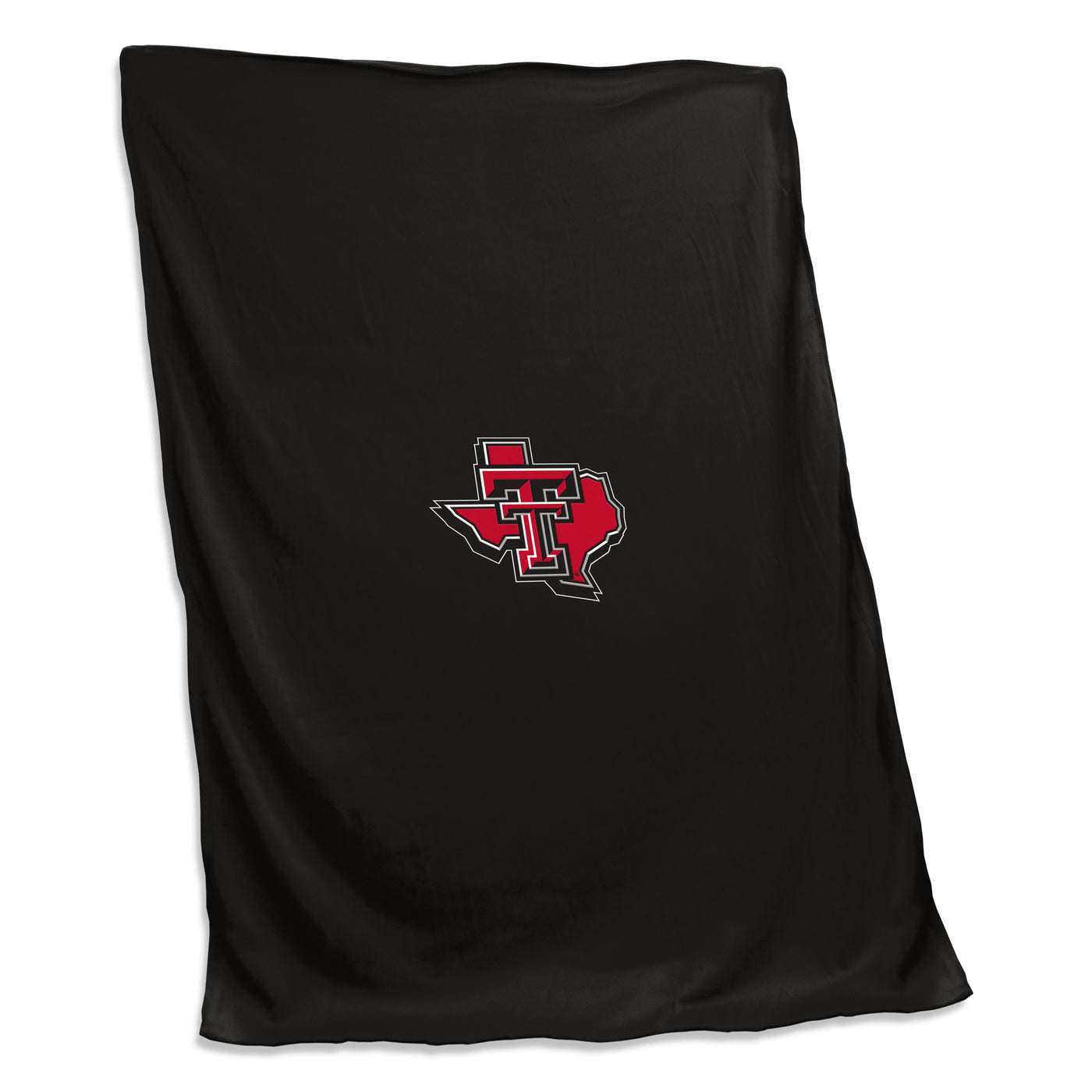 Texas Tech Black State Shape Sweatshirt Blanket - Logo Brands