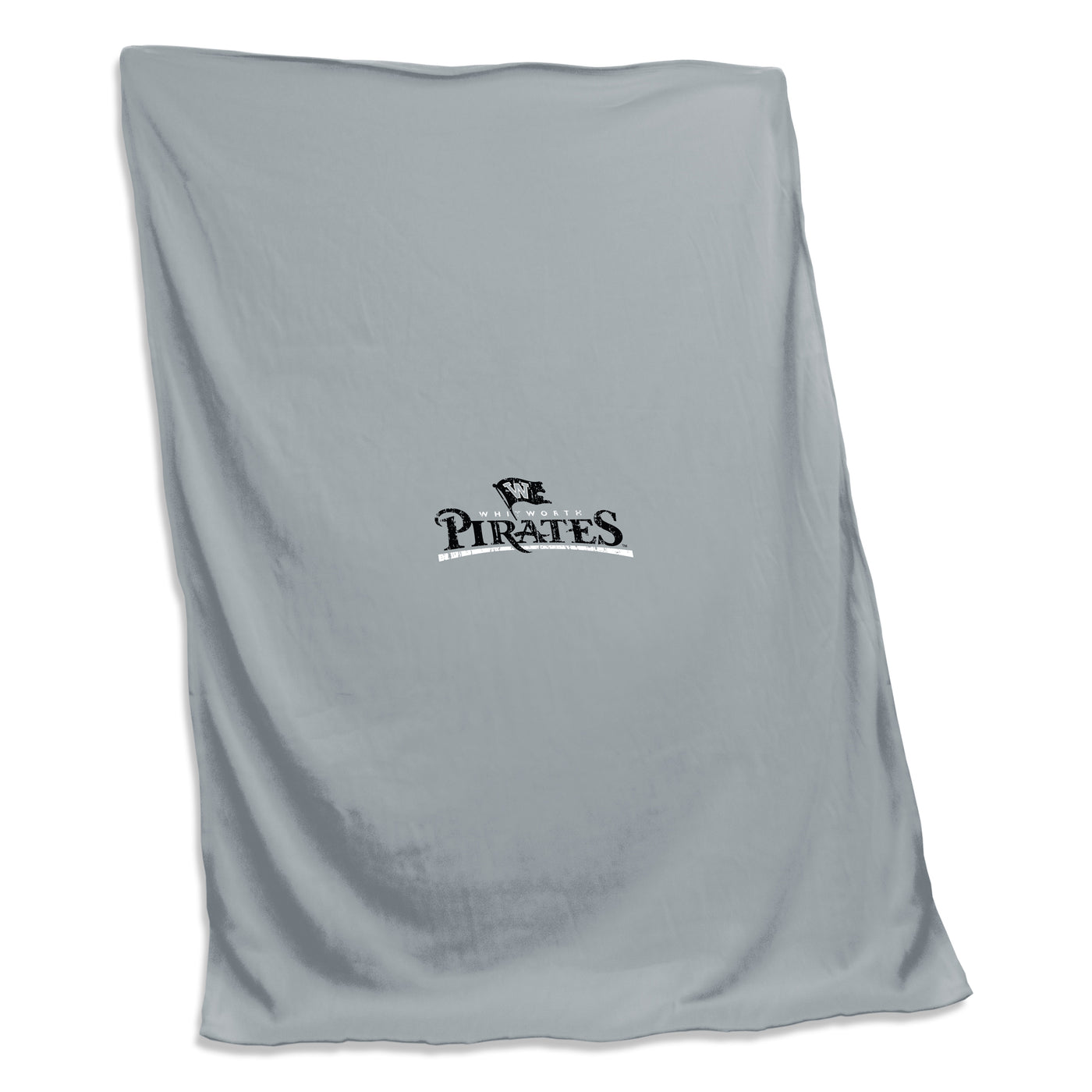 Whitworth Gray Screened Sweatshirt Blanket - Logo Brands