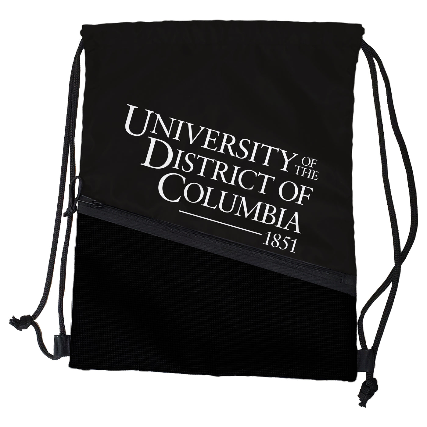 Univ of District of Columbia Black Tilt Backsack - Logo Brands